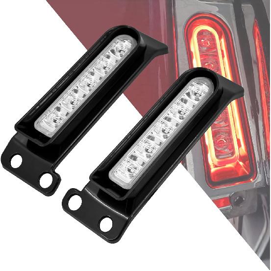 

HDBUBALUS LED Saddlebag Support Inserts Auxiliary Fender Light Filler Panel Brake Tail Lights Fit For Harley Electra Glide Road King Ultra Limited черный серый