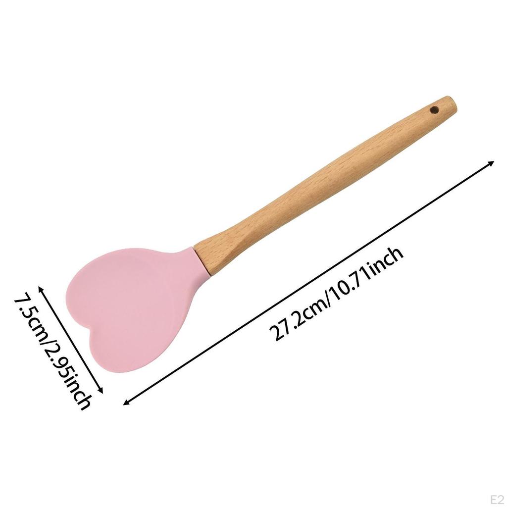 Heart Shaped Silicone Spreader ,Baking Spreader, Kitchen Utensil Spoon,for Cooking Mixing Cake Cream