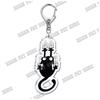 Cute Cartoon Cat Pet Keychain KeyRing Fashion Funny Black Cat Popular for Bag Pendant Llaveros Aaccessories Gift