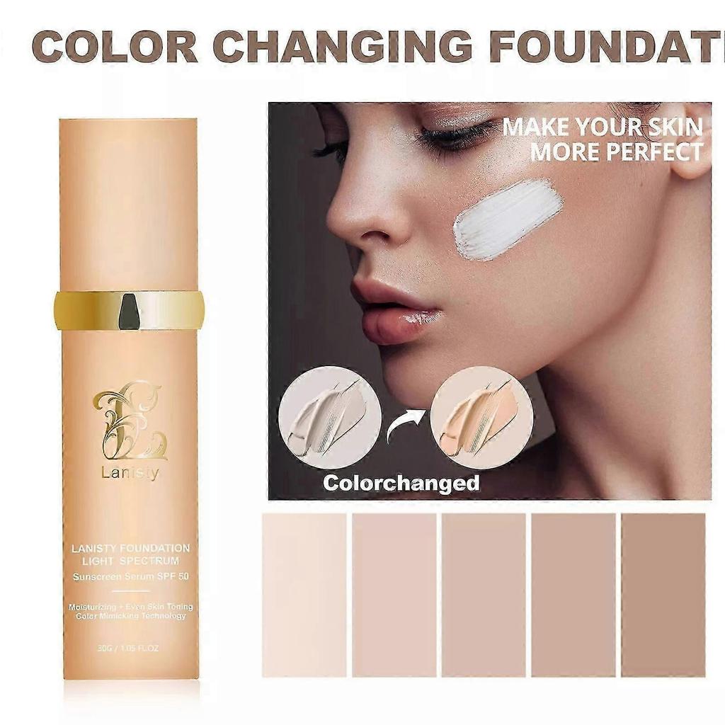 4 In 1 Biomimic Foundation Medium Spectrum by Lanisty SPF 50 1.05 Fl Oz 30g
