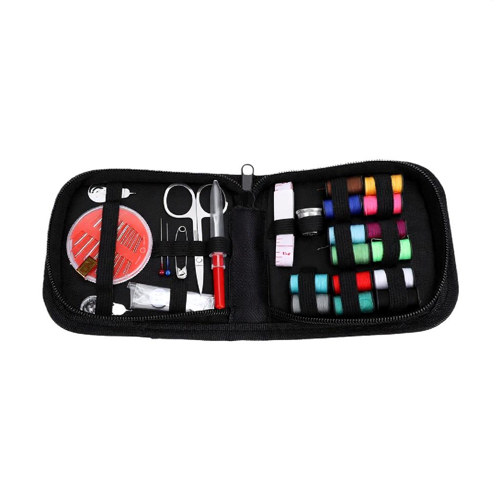 Sewing Kit Needle and Thread Kit with Scissor Threads Needles Buttons Tape Measure Thimble for Home Travel Emergencies