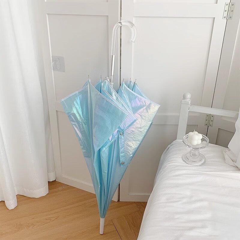 Lilang 8-Rib Manual Long Handle Sun and Rain Umbrella