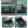1:Maßstab 1:24 R8 V10 PLUS Automodell Gummireifen Sportwagen Diecast Modelle Rückziehfahrzeuge Sammlerspielzeug für Kinder Geschenke