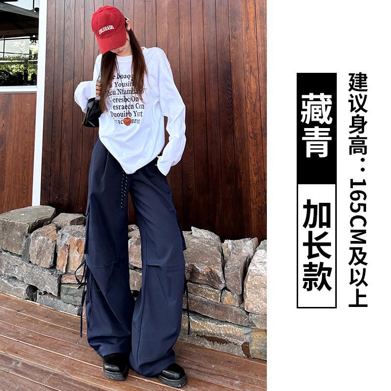Gram Windproof Overalls Women's Autumn and Winter Casual High Waist Loose Wide Leg Straight Trousers Paratrooper Mountaineering Trousers