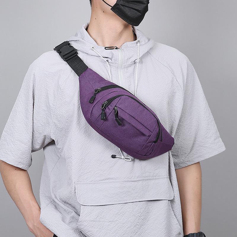 Unisex Waist Fanny Bag Men Breast Package Waterproof Outdoor Sports Bag Pouch Waist Bag Fanny Pouch Crossbody Banana Bag