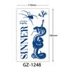 Herbal Tattoo Stickers, Juice Tattoo Stickers, Semi-Permanent English Letter Tattoo Stickers Tattoo