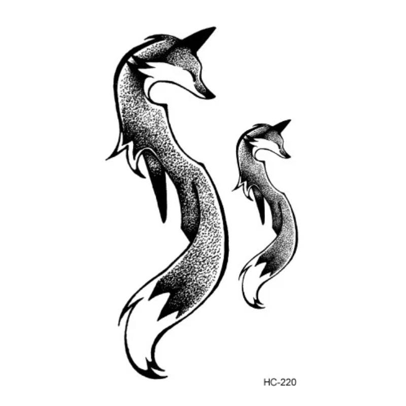 Tattoo-Aufkleber Körper-Make-up Flamme Finger Wasserdicht Temporäre Tattoos Schwarz Quadrat Rose Blume Kunst Flash Fake Tattoos