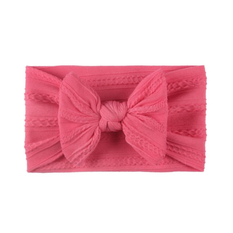 Elastic Knotted Headwear Baby Bowknot Headband Wide Band Bow Hair Bands for Baby Girl Infant Headbands Hair Accessories