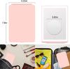 LED Foldable Travel Makeup Mirror 3 Colors Light Modes USB Rechargeable Touch Screen Portable Tabletop Cosmetic Mirror Handheld
