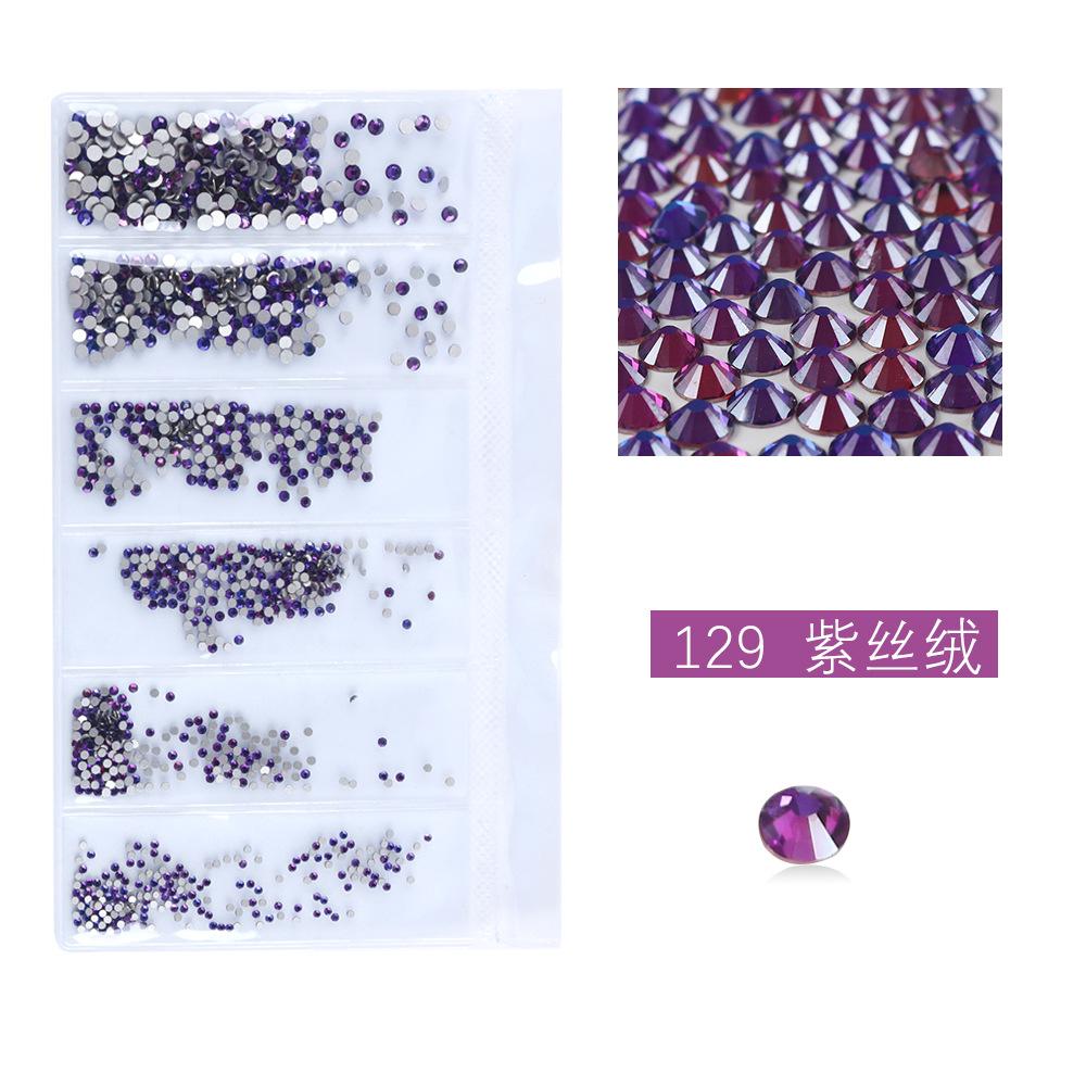 Flat Bottom Rhinestone Nail Drill Diy Nail Mobile Phone Case Sticker Drill, Jewelry Accessories, Bag Size Mixed Nail Drill