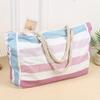 popular striped beach bag large-capacity travel storage bag bold cotton portable shopping environmental tection bag