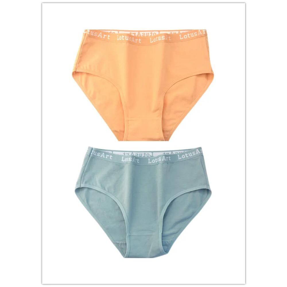 Plus Size Mid High-Waist Panties Womens Pure Cotton Womens Briefs