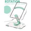 Transparent Acrylic Tablet Desktop Stand 360° Rotation Adjustable Phone Bracket Anti-slip Foldable Tablet Holder