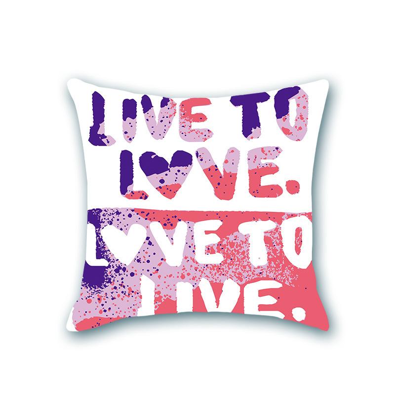 Nordic Alphabet Model Room Sofa Pillow Cushion Office Waist Pillow Home Alphabet Pillow Set