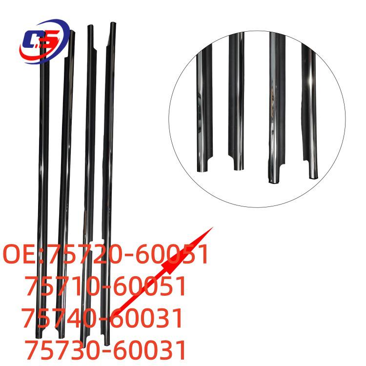 Electroplated Outer Trim Sealing Strip for 1998-2006 Toyota Land Cruiser LC100 (Part No. 75710-60051)