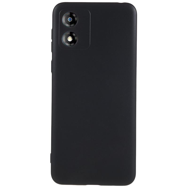 

For Motorola Moto E13 4G Matte Phone Case Anti-fingerprint Flexible TPU Phone Cover Black