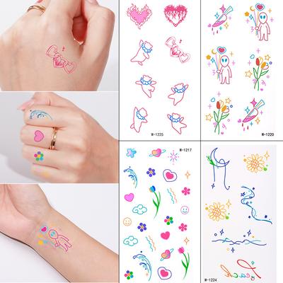 Cartoon Tattoo Sticker Waterproof Small Fresh Children Cute Tattoo Sticker Temporary Tattoo