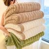 New 600g Big Bubble Rabbit Fur Composite Blanket Milk Fleece Siesta Blanket Double-sided Fleece Sofa Blanket