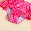 Children's One-Shoulder Bow Bikini Swimsuit