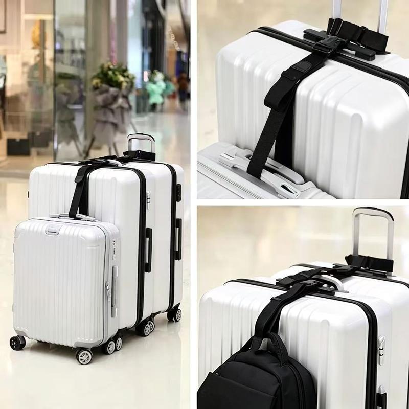Telescopic Heavy Duty Luggage Strap Elastic Adjustable Non-Slip Suitcase Belt for Travel Camping Baggage Fastening Use