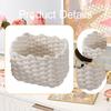 Macrame Woven Decorative Basket Minimalist Heavy Duty Storage for Nursery Closet Decor