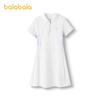 Balabala Girls' Dress, Children's Dress, 2025 New Summer Dress, Big Children's Quick Drying Sports Cool Feeling Dress