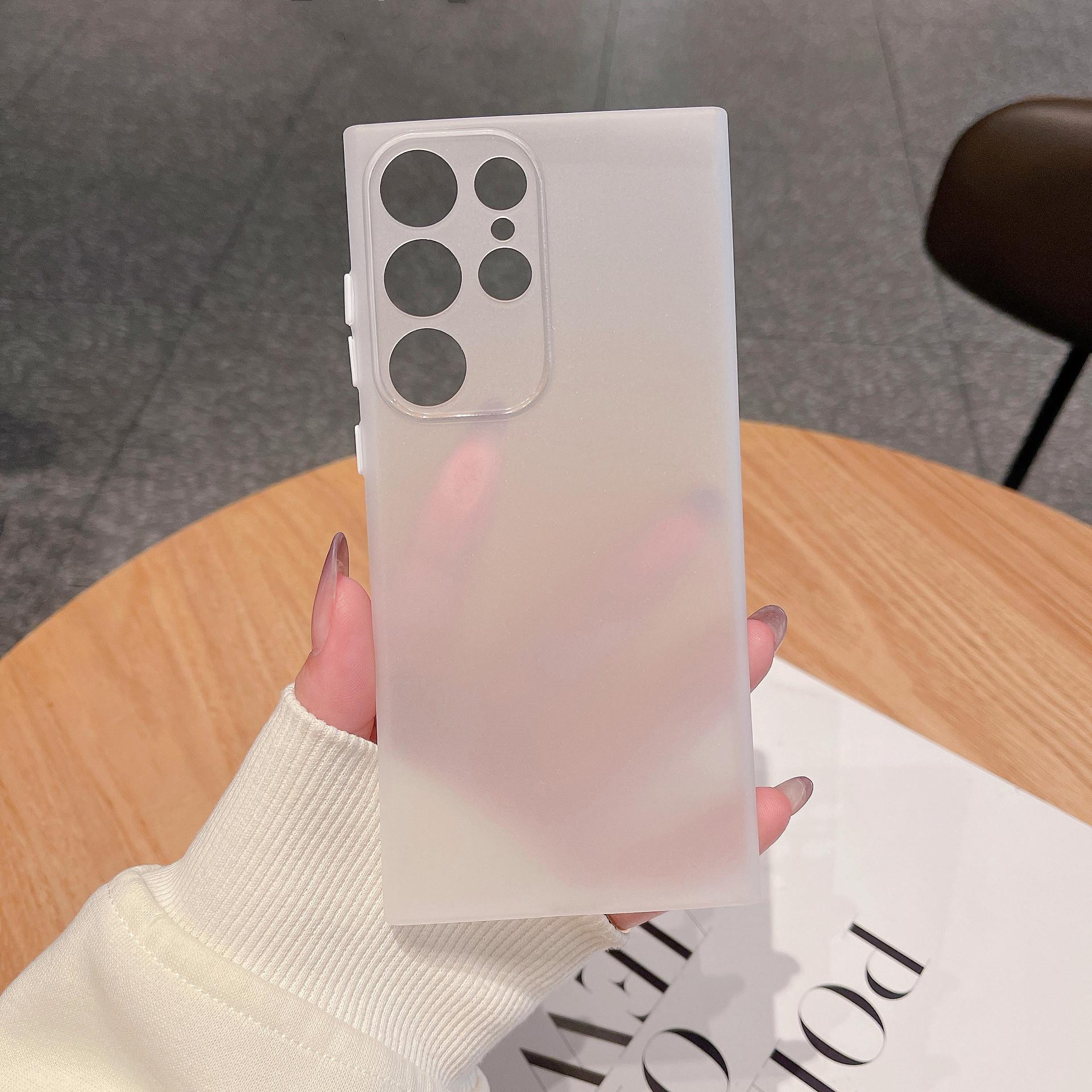 

Ультратонкий матовый чехол для телефона Samsung S24Ultra, простой силиконовый, S23plus противоударный A72, подходит для 22 чехлов A32 4G белый