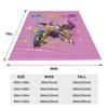 Huntrix Kpop Demon Hunters Blankets  Zoey Rumi Mira Fuzzy Vintage Warm Throw Blankets for Home Decoration