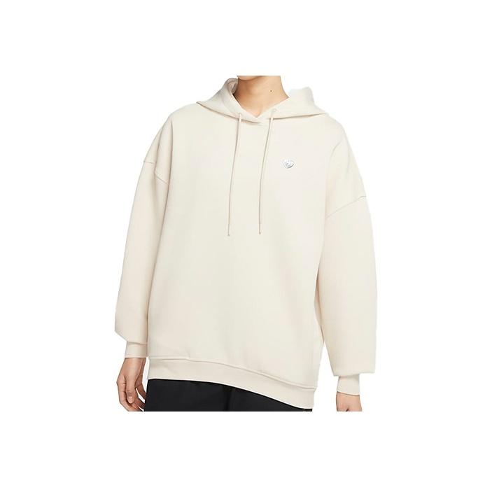 Nike Sportswear Hooded Sweatshirt Women Tops Oatmeal DH4091-138