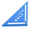 7 Inch Triangle Ruler Metric Rafter Square 90 Degree Hole Ruler Protractor Aluminum Alloy