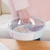 Multi - Compartment Round Food Storage Container with Transparent Lid and Convenient Handle - Ideal for Organizing Snacks
