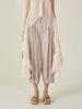 Kaie White Sequin Cotton Silk Volume Balloon Pants