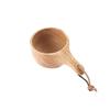 Rubber Wood Cup Creative Nordic Lanyard Milk Cup Handle Coffee Cup Wooden Water Cup