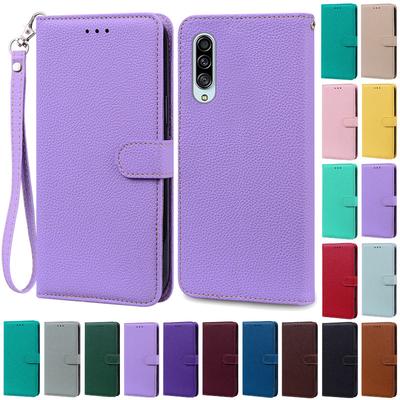 Samsung Galaxy A90 5G jaoks Ümbriskate Raamatustiilis Kaardihoidjaga Nahast Rahakott Klappkate Samsung Galaxy A90 5G jaoks Ümbrised Telefonikatted