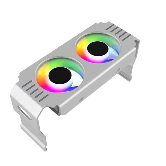 

Охлаждающие вентиляторы 13,5 кубических футов в минуту ARGB PWM Aura Sync с контролем температуры DDR4/5 белый