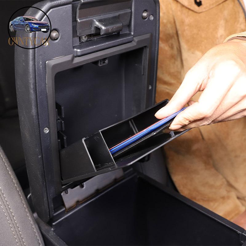 For Toyota Tacoma 2016- ABS Matte black Central Control Armrest Box Hidden Storage Box Privacy Storage Box Car Accessories