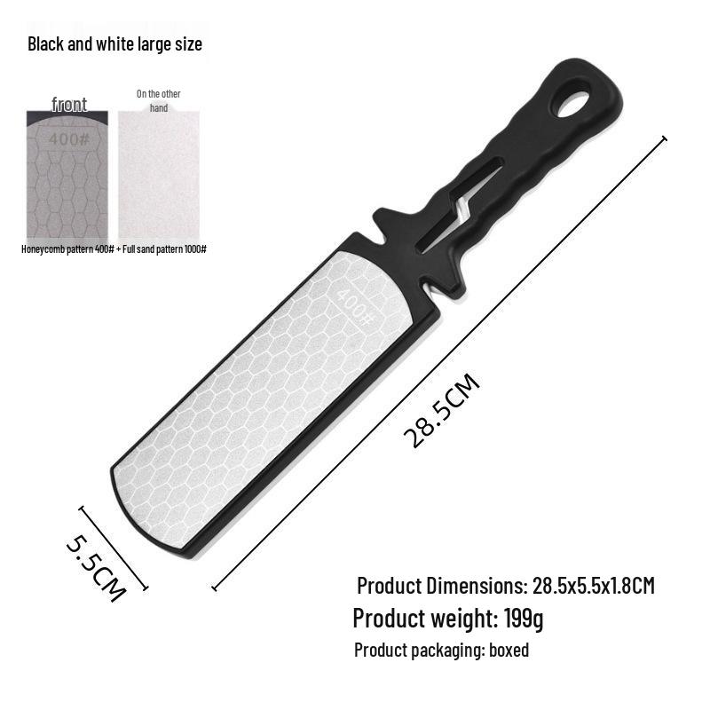 Diamond Sand Double-Sided 400 Grit Kitchen Knife Sharpener Stone