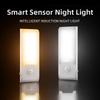 Rechargeable LED Induction Night Light Motion Sensor Body Sensor Night Light Cabinet Lamp  Closet