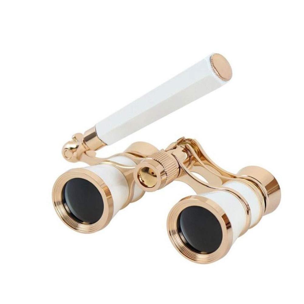 Tragbares Leichtes Opernglas Optisches Glas 3X Metallfernglas Retro Hochauflösendes Konzertfernglas