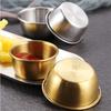 Small Seasoning Dish 304 Stainless Steel Kitchen Sauce Cup Ketchup Dipping Bowl Appetizer Plates Sushi Vinegar Soy Saucer Dish
