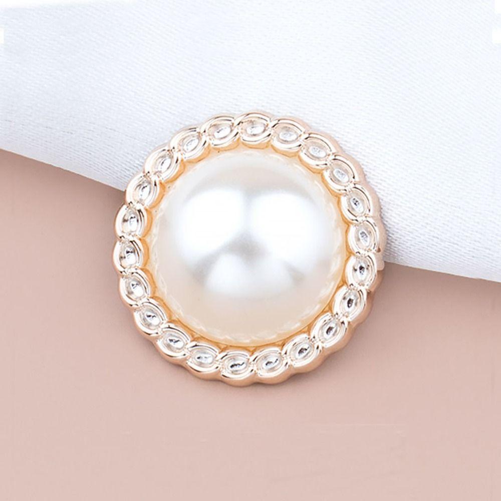 50 ΤΕΜ Λαμπερά Πουλόβερ Μαργαριταρένια Κουμπιά Στρογγυλά Κουμπιά Ραψίματος Κουμπιά για Πουκάμισο Κουμπιά Ρούχων Ραφή Ρούχων