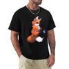 Little Fox Tshirt Simple Casual Short Sleeve Tee