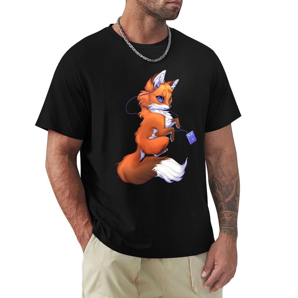 Little Fox Tshirt Simple Casual Short Sleeve Tee