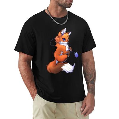 Little Fox Tshirt Simple Casual Short Sleeve Tee