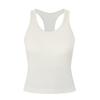 LU Women's American-Style Ribbed Yoga Tank Top with Bra Pads - New Summer Collection