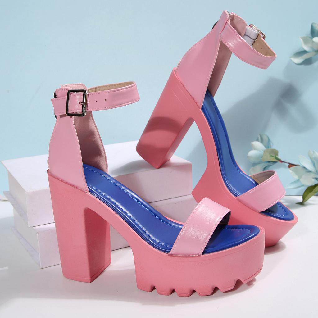 Super High Heels Women's Sandals 12cm Platform Sandals Fashion Elegant Party Wedding Pumps Summer Peep Toe High Heeled Sandalias