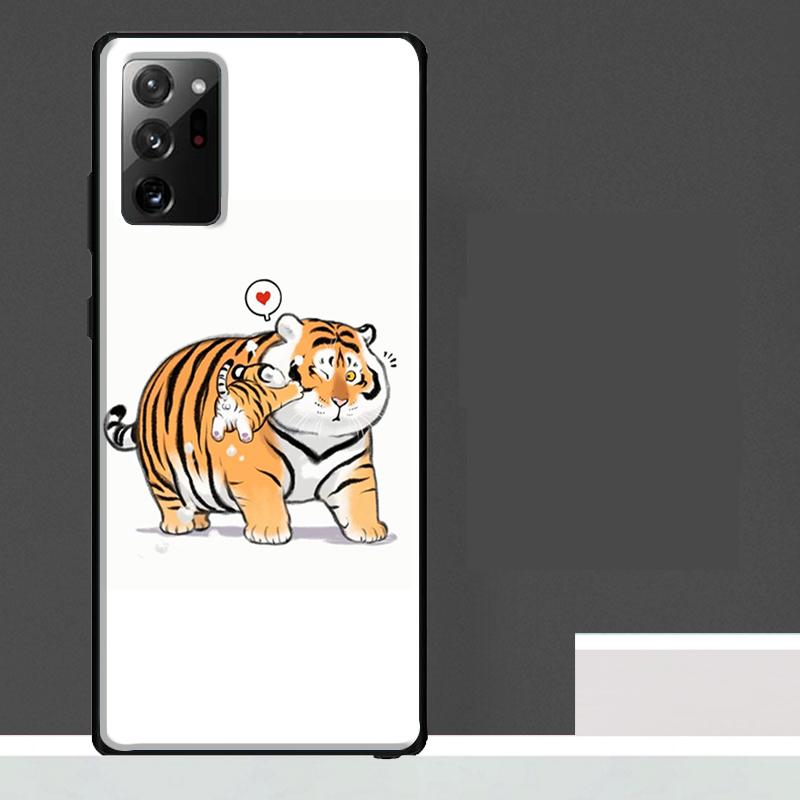 

fat tiger Cartoon Funny Case For Samsung Galaxy S24 Ultra S23 S22 S21 S25 Ultra S9 S10 S20 Plus S25 FE Phone Cover Galaxy S23