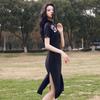 JK&JS Modern Chinese Style A-Line Qipao Dress
