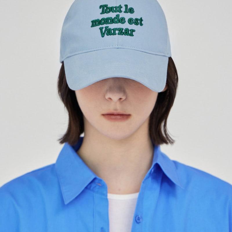 

VARZAR TMV Lettering Ball Cap [Washing Sky] FREE