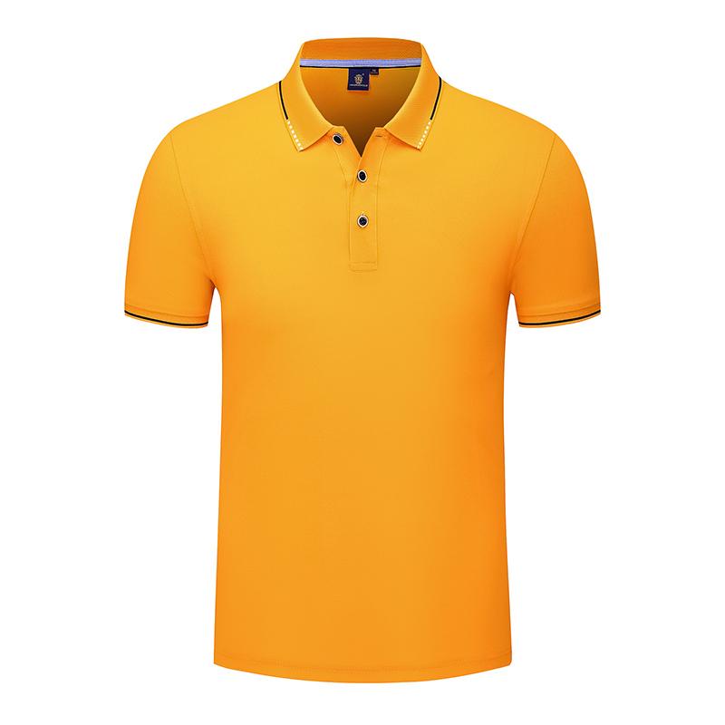 IELGY Kurzarm Lässiges Einfaches T-Shirt Stickerei Slim Fashion Herren Revers Einfarbig